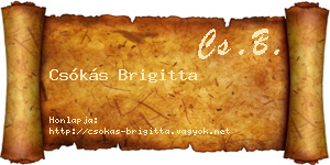 Csókás Brigitta névjegykártya