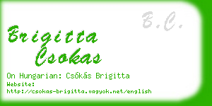 brigitta csokas business card